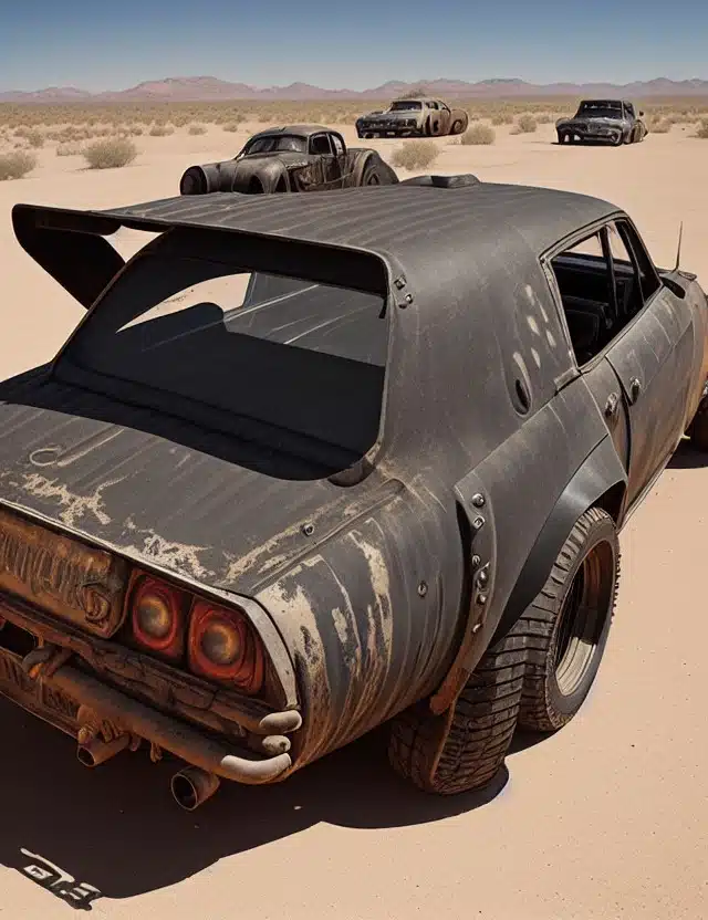 Mad Max Vintage Auto - Leonardo AI Modell Deliberate 1.1 Prompt
