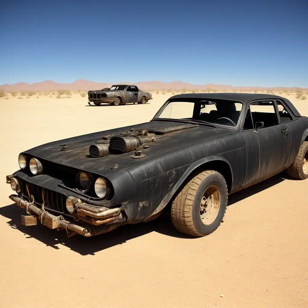 Mad Max Vintage Auto - Leonardo AI Modell Deliberate 1.1 Prompt Deliberate 11 A vintage faded black mad max V8 Pursuit Special its paint j 1 2