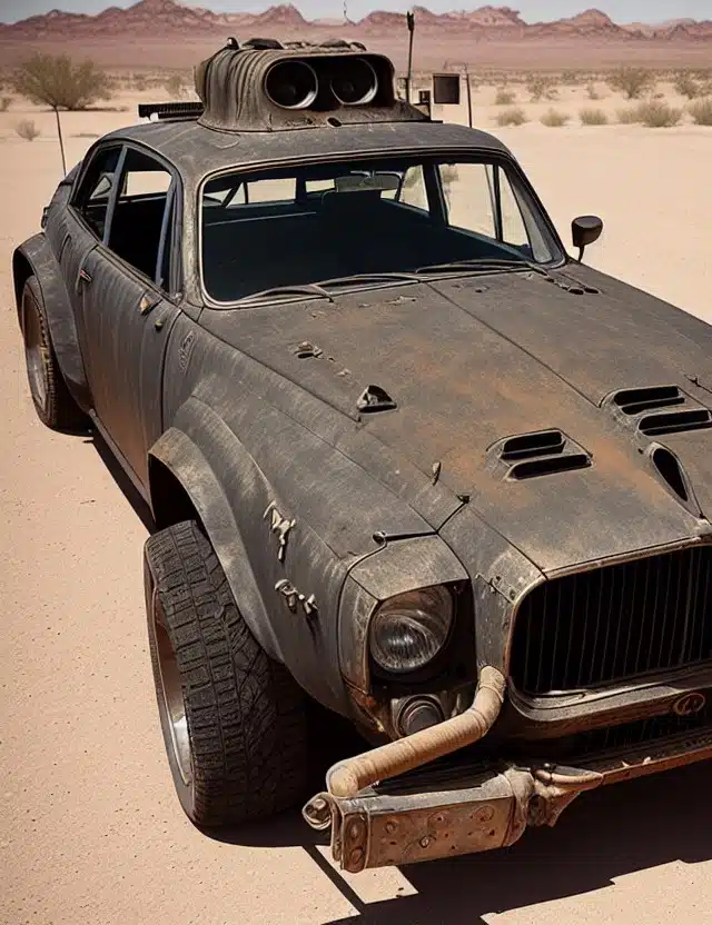 Mad Max Vintage Auto - Leonardo AI Modell Deliberate 1.1 Prompt
