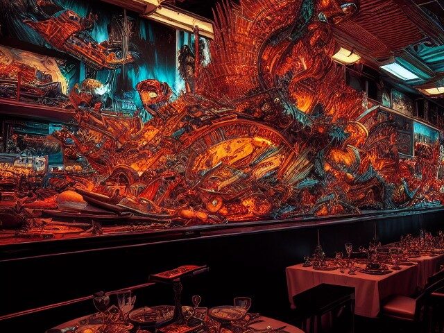 Deliberate 11 feast for a king Daido Moriyama style extremely detailed wit