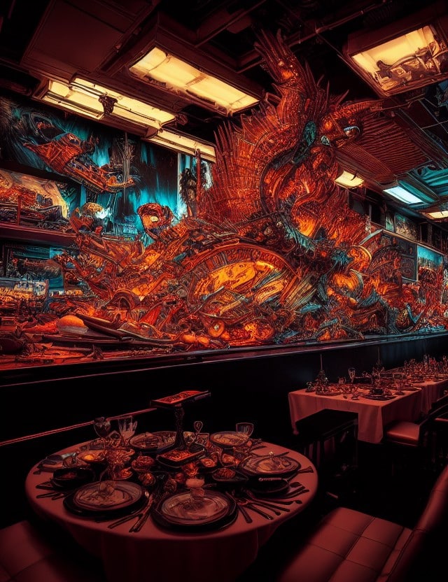 Deliberate 11 feast for a king Daido Moriyama style extremely detailed wit
