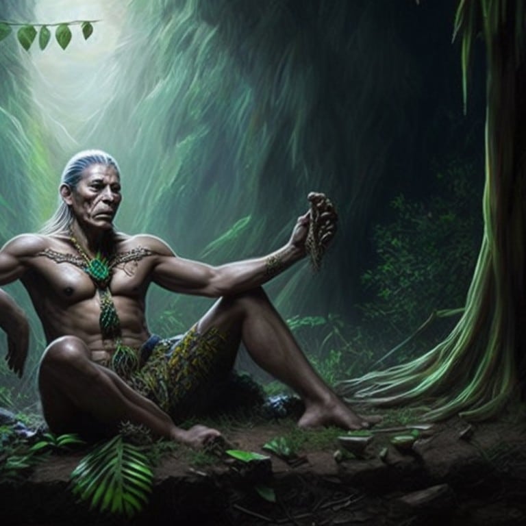 Ayahuasca - Leonardo AI Prompt Leonardo Creative The ayahuasca spirit by greg rutkowski 2