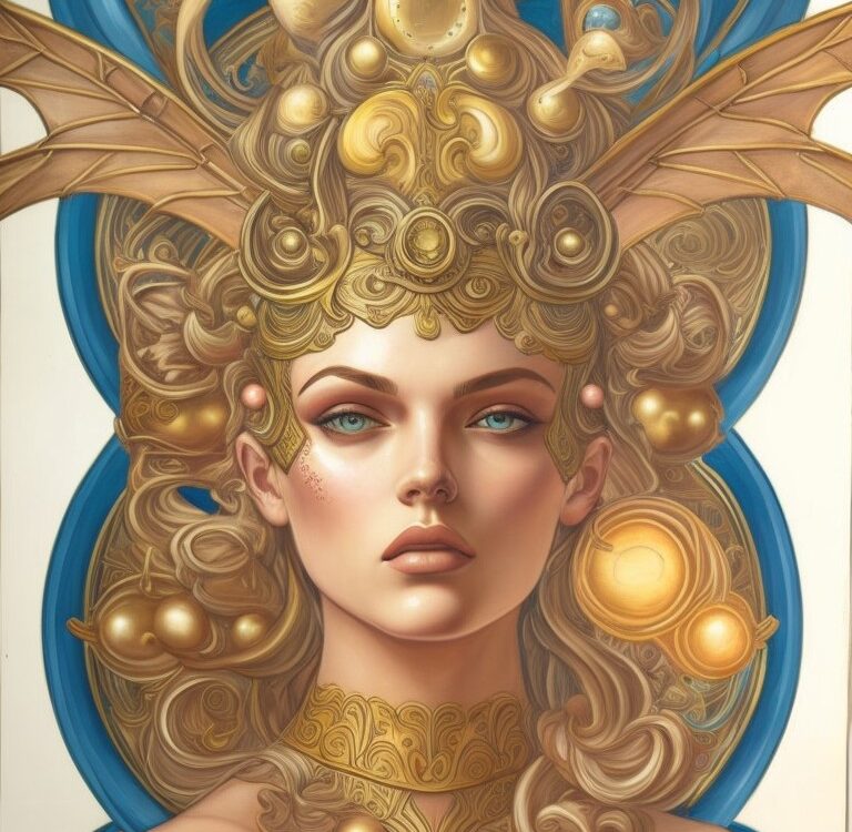 Leonardo Creative an art deco painting in the style of donato giancola and in