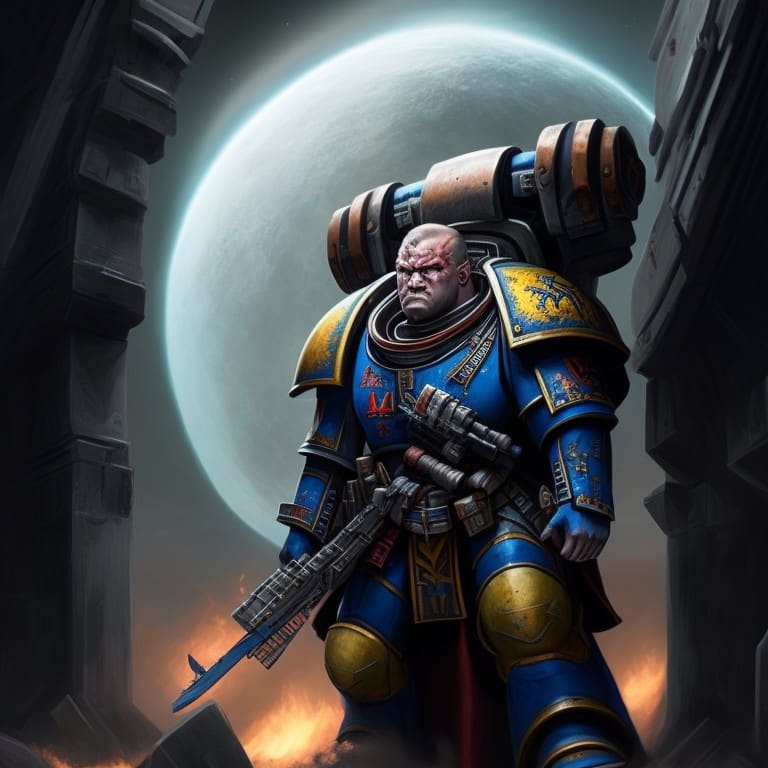 Space Marine - Leonardo AI Prompt Leonardo Creative space marine high detail dramatic light 4 0 k digital art pa 3