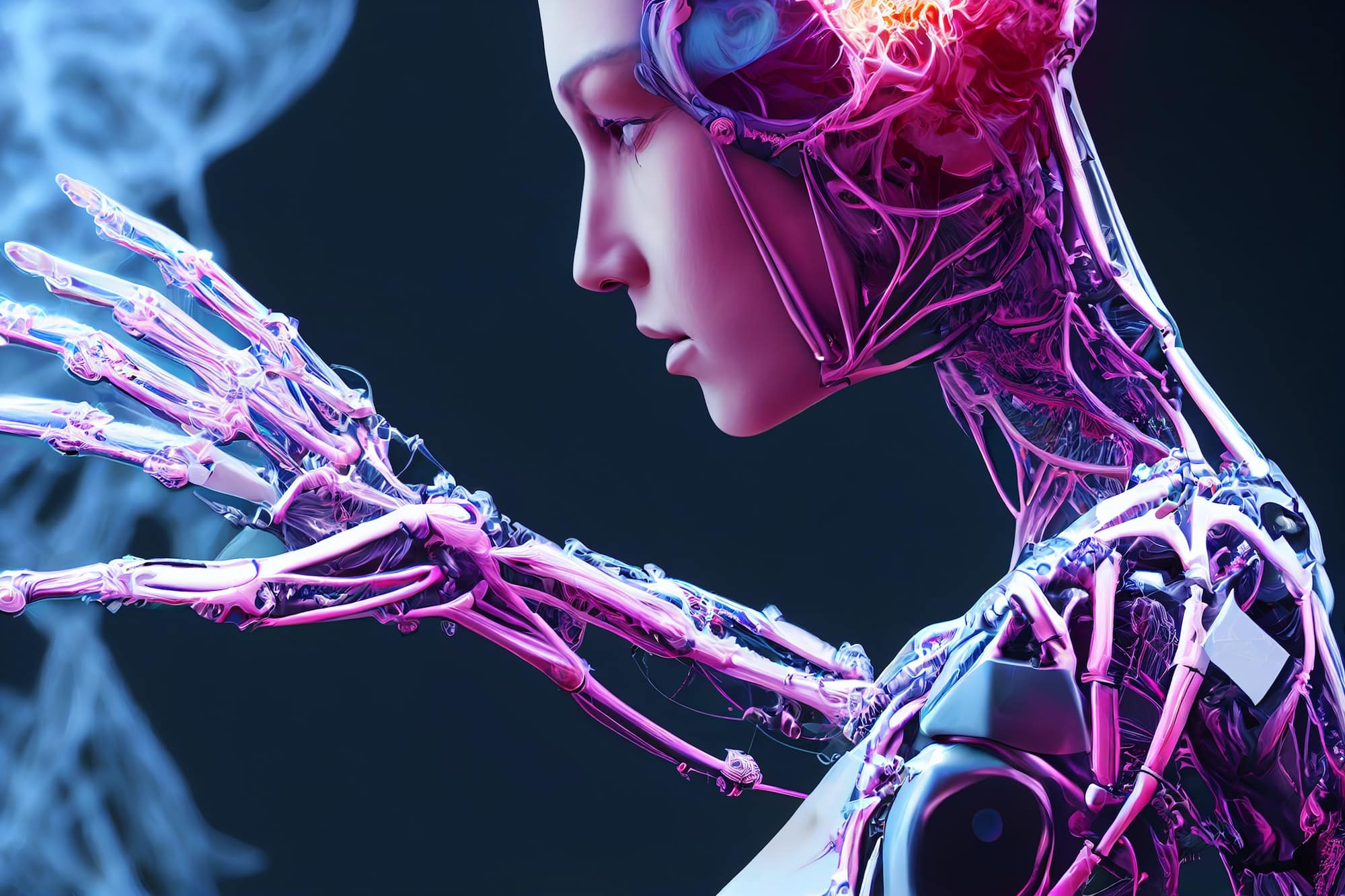 beautiful woman human robot artificial intelligence
