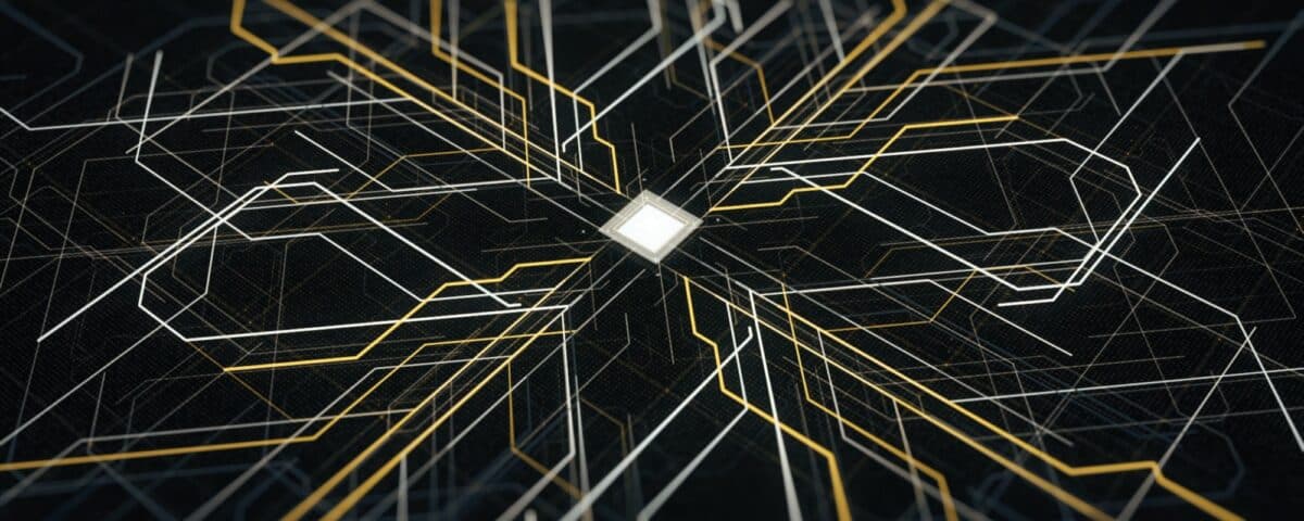 Digitalization of a futuristic artificial intelligence. Animation. Colorful visualization of machine