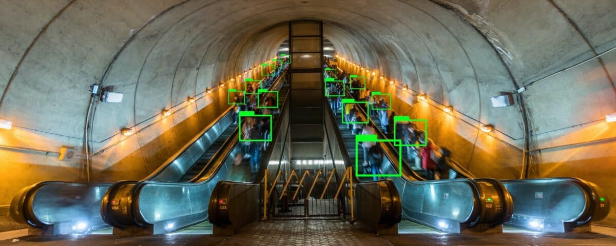 Technology face detection concept, Artificial Intelligence for Deep Learning Technology
