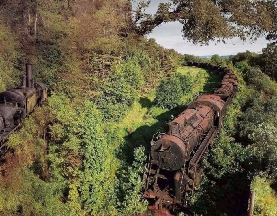 Der alte Zug - Canvas editieren und Bilder erweitern. zug extrem