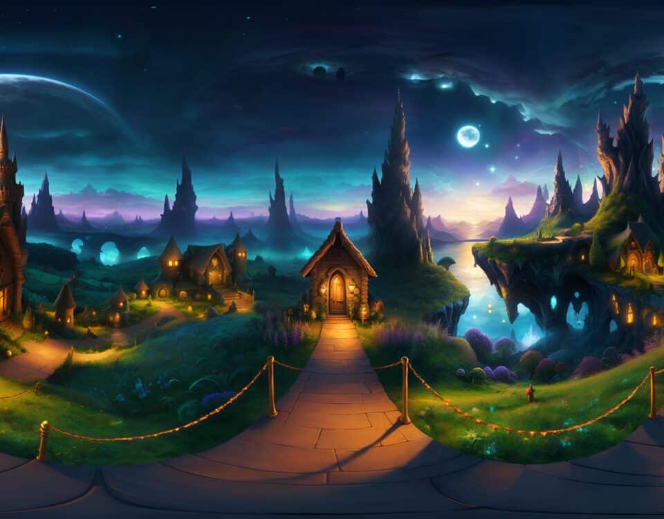 Ein kreativer Technomagier, der an einer digitalen Welt arbeitet, unterstützt durch Blockade Labs' innovative Technologien.