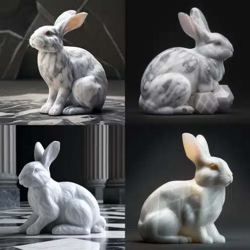 frkozn A rabbit crafted with marble 757b1b58 cec7 4fd5 ae50 c86299340475