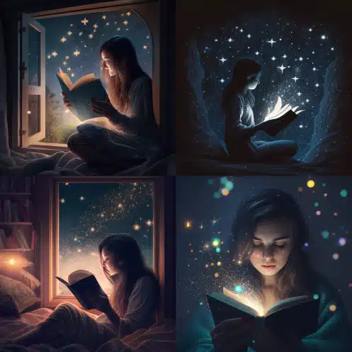 frkozn woman reading a book in Starlight 1f6810e1 0eb9 4a64 a161 2af5f5307e63