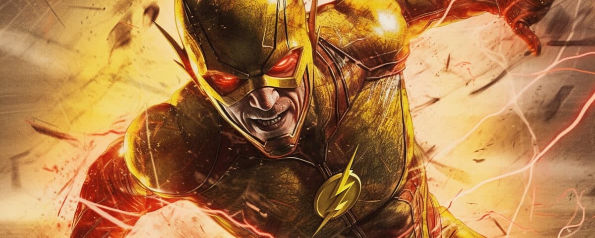 MidJourney V5.1 The Reverse Flash Yellow and Red Lightning