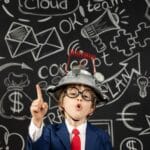Education, artificial; intelligence and business idea concept