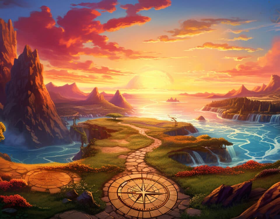 Midjourney Cheat Sheet (V5.2) Illustrate a winding path dividing into two with one si ccb9b05f a954 4724 8757 fa6ed33cc5b4