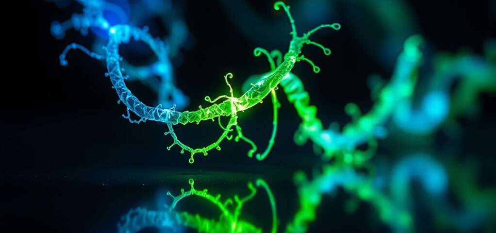 ai generates glowing protein