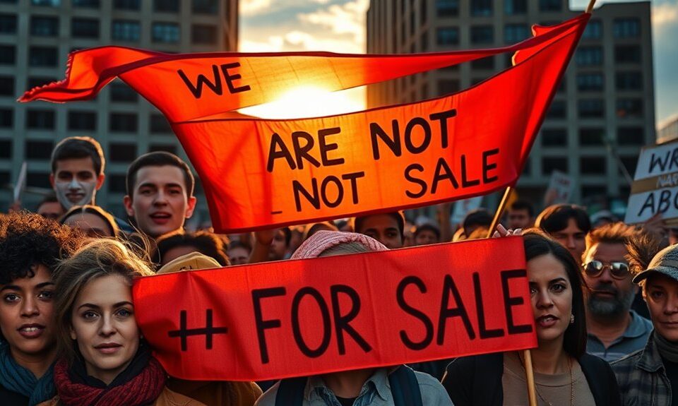 Wir sind nicht käuflich, sagt Sam Altman 2 not for sale message