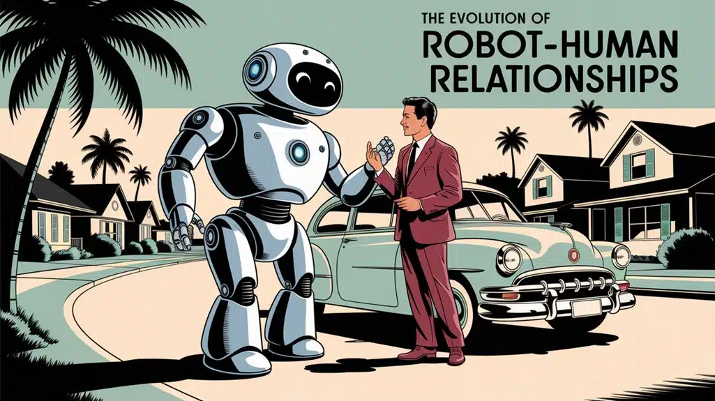 sich entwickelnde Beziehungen zwischen Mensch und Roboter