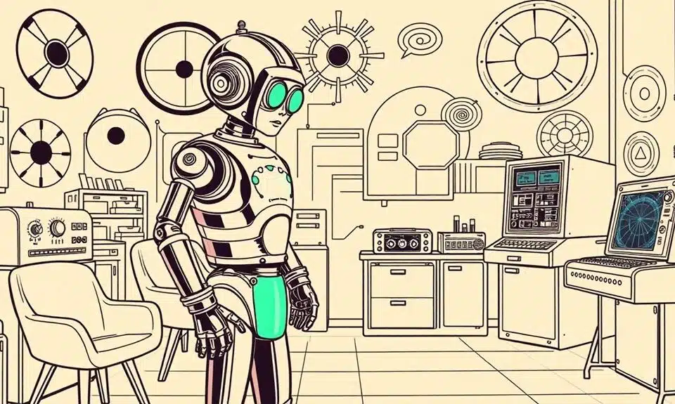 mächtiger KI-Humanoid fortgeschritten