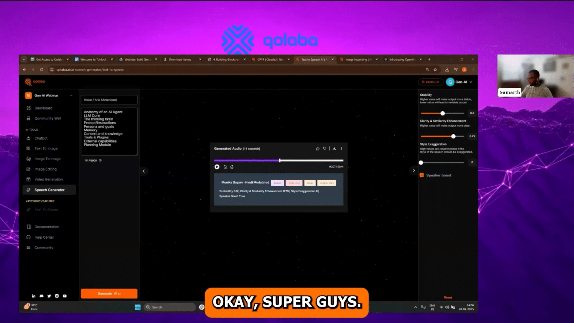 Abschluss und Ausblick Qolaba Webinar