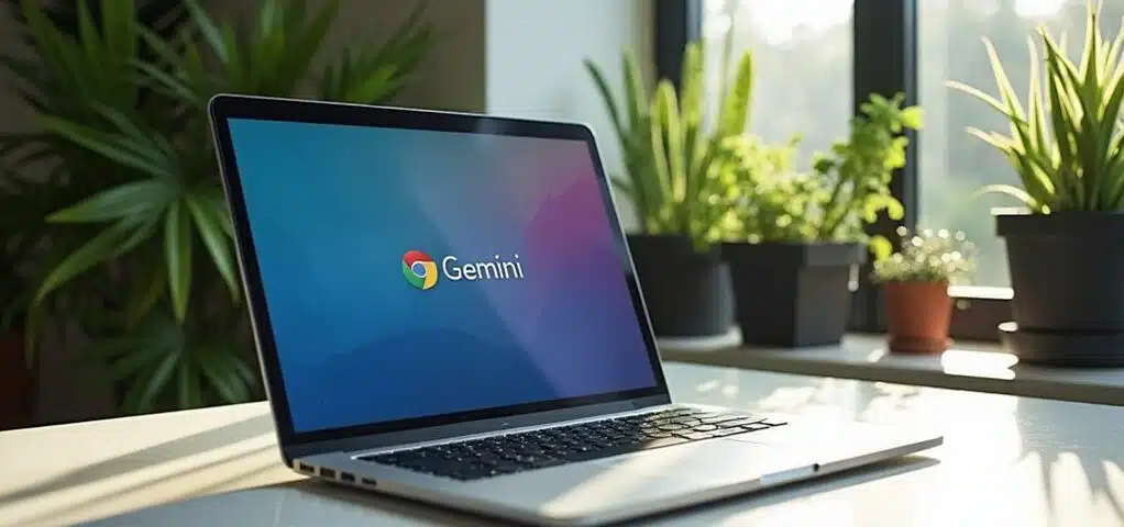 Gemini in Chrome gestartet