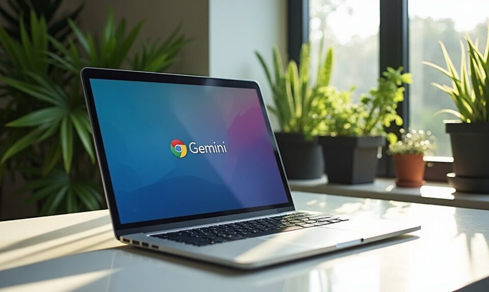 Gemini in Chrome gestartet