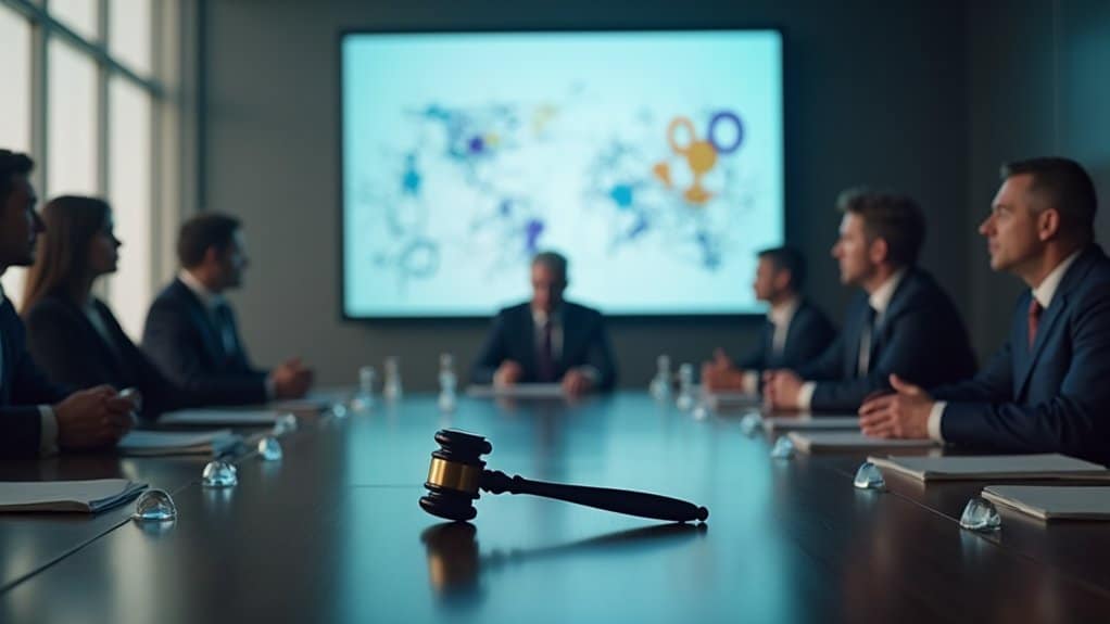 Technologie-Rechtsstreit-Balanceakt
