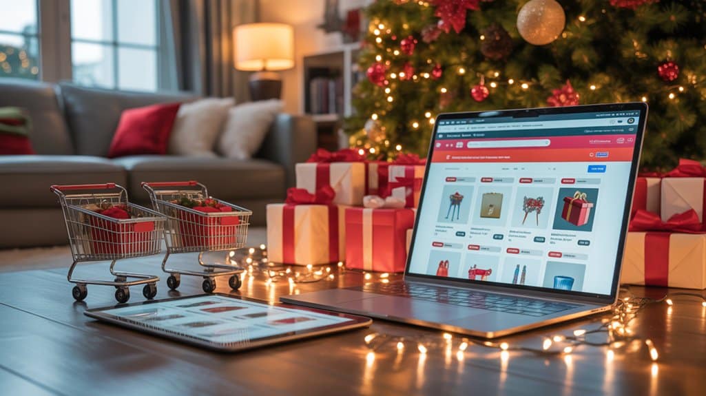 Online-Feiertagsverkäufe aufzeichnen