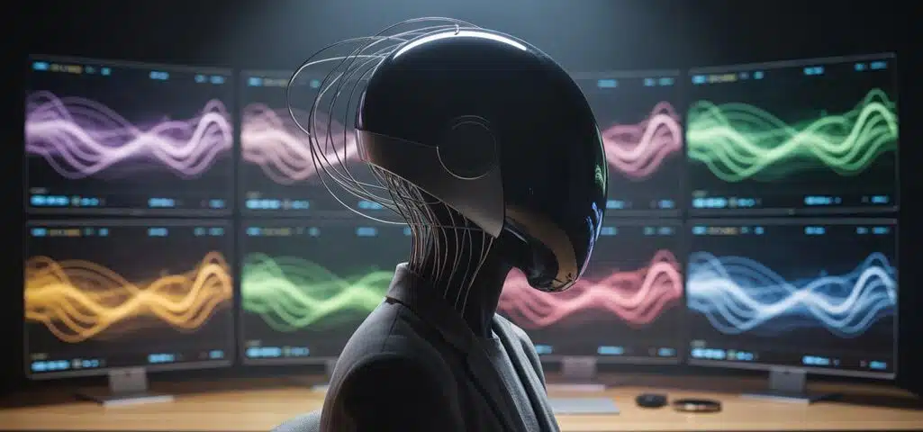 Gehirnaktivität zu Text