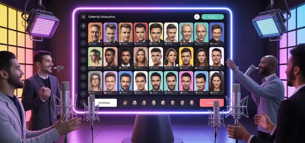 lizenzierter Promi-Stimmen-Marktplatz