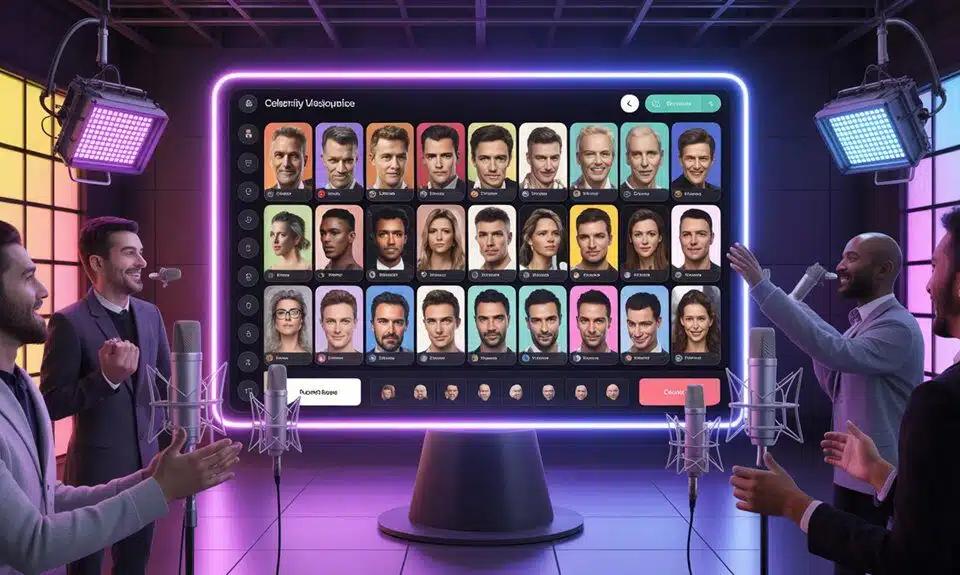 lizenzierter Promi-Stimmen-Marktplatz