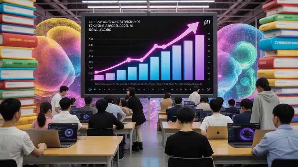 China übertrifft die USA bei KI-Downloads