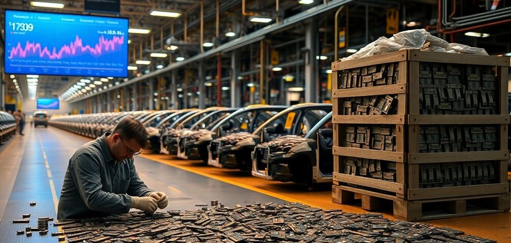 Chipmangel betrifft die Automobilindustrie