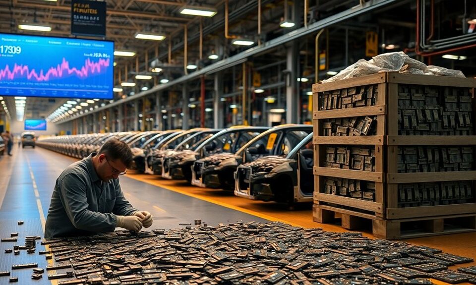 Chipmangel betrifft die Automobilindustrie