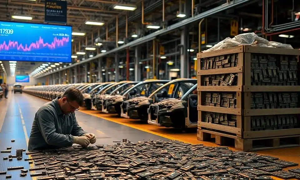 Chipmangel betrifft die Automobilindustrie