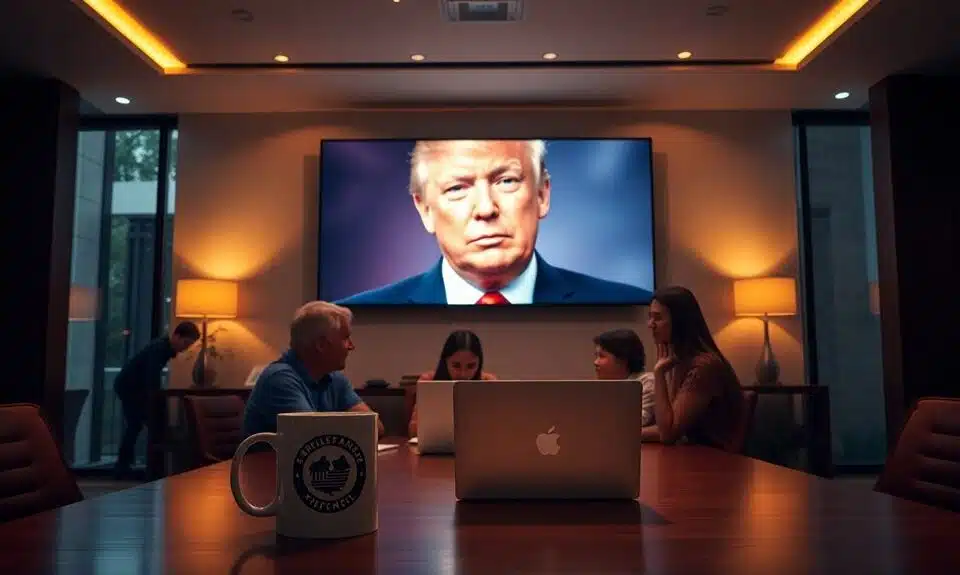 Trumps Stimme in der Werbung