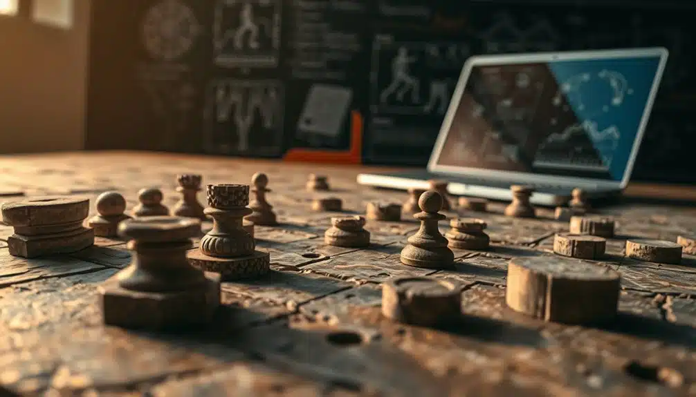 Entdeckung alter strategischer Spiele