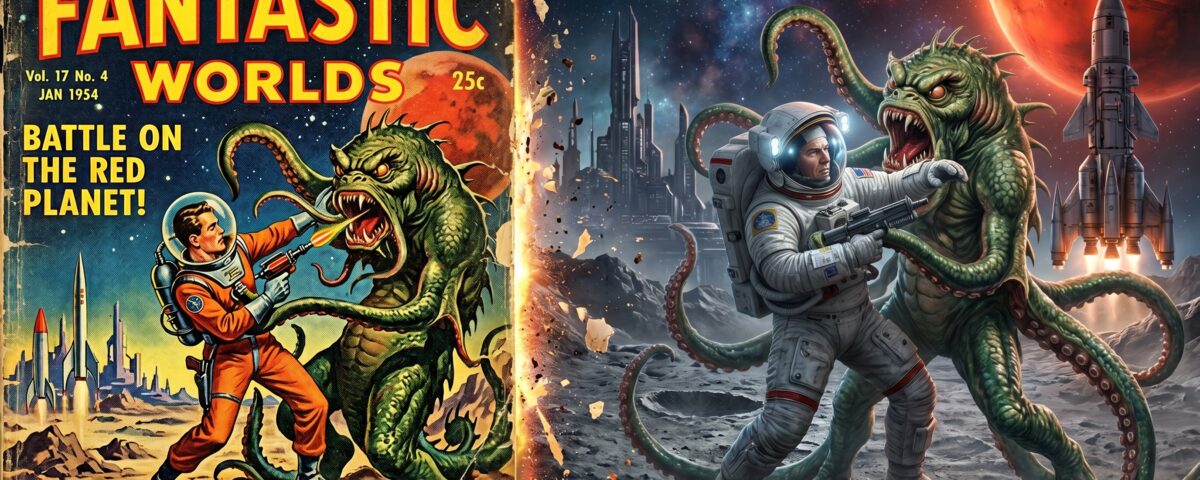 Sci Fi und Fantasy Pulp Cover der 1940er bis 1970er Jahre